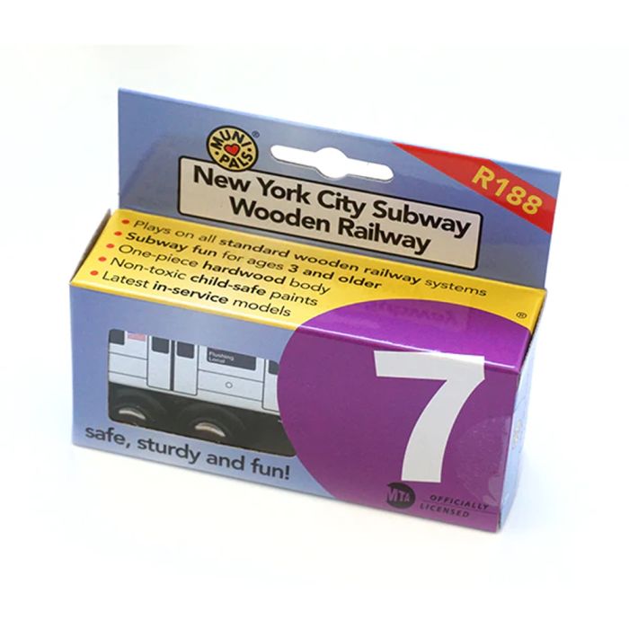 Directory Monday / Caipira Train 7インチ Munipals MP01-11BB Wooden Subway 7-Train NYC Subway Wooden