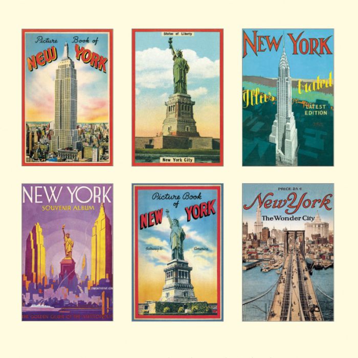 Glitter New York Postcard Set Glitter New York Postcard Set