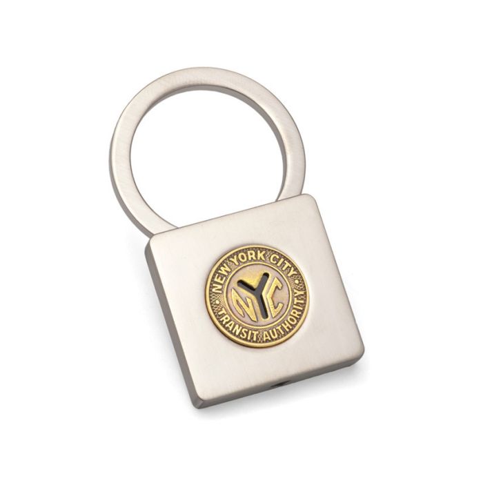 Y-cut Token Square Lock Keyring