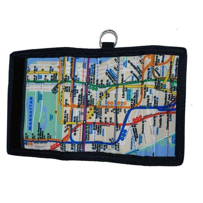 NYC Subway Map RFID Wallet NYC Subway Map RFID Wallet