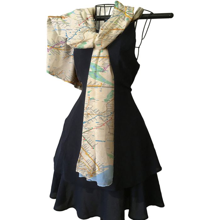 New York Subway Map Scarf New York Subway Map Scarf