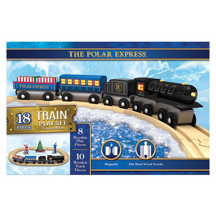 Wooden Toy Train Winter Alpine Express By Manhattan Toy