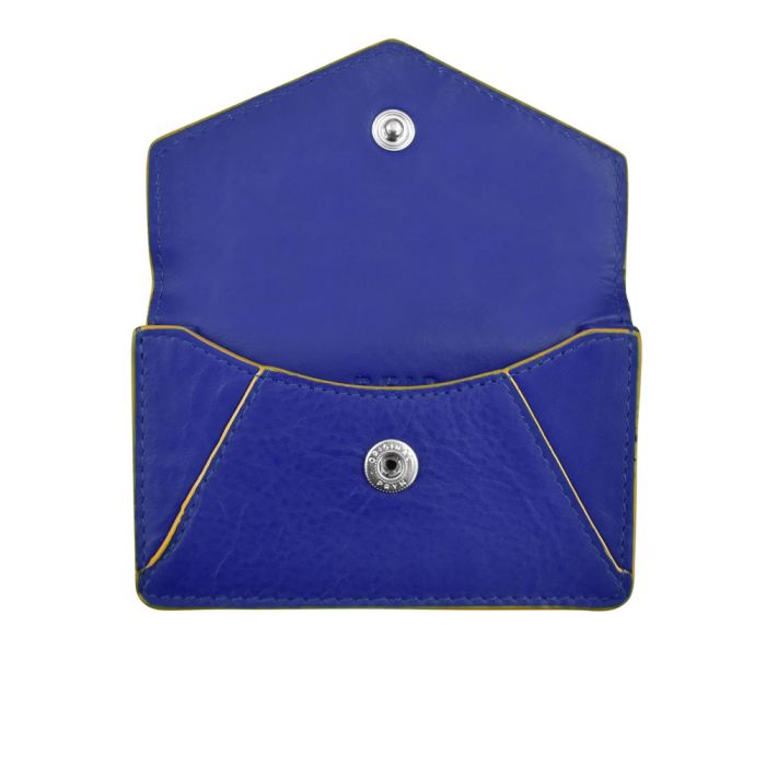 Envelope Business Card Holder Cobalt/Yellow Envelope Business Card Holder Cobalt/Yellow