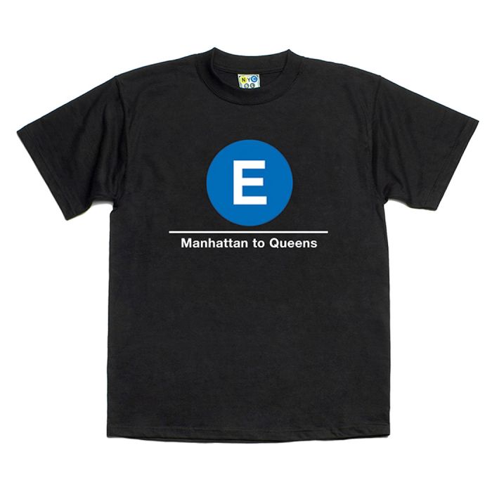 Subway T Shirt E Train Manhattan to Queens