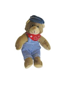 Train Engineer Beanie Bear