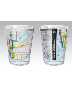 NYC Subway Diagram Map Shot Glass
