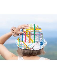 NYC Subway Diagram Map Adult Bucket Hat