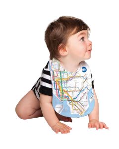 NYC Subway Diagram Map Baby Bib