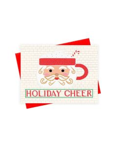 Santa Subway Tile Holiday Card