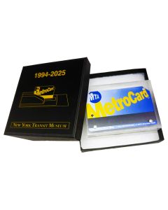 Framed Blue MetroCard with Box