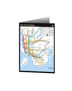 NYC Subway Diagram Map Notecard