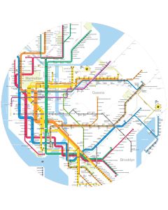 NYC Subway Diagram Map Jar Opener