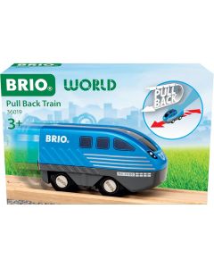 Blue Brio Pull Back Train 36019