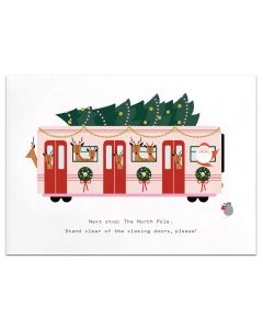 Next Stop North Pole Holiday Card