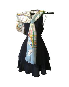 New York City MTA Diagram Subway Map Scarf
