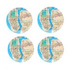 Set of 4 Subway Map Plates