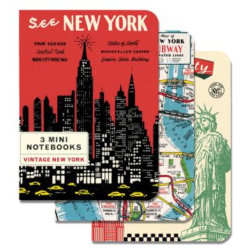 Mini Red See New York Journals (Set of 3)