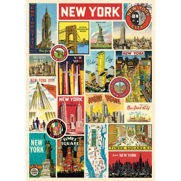 New York Collage Wrap