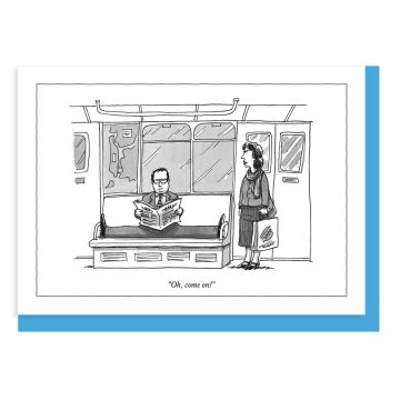Notecard Manspreading The New Yorker