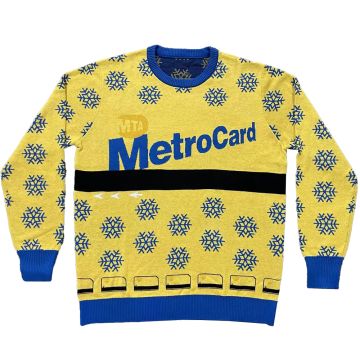 Adult MTA MetroCard Ugly Sweater