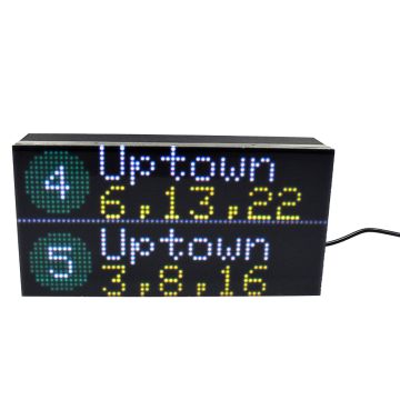 Small NYC Subway LED Countdown Clock