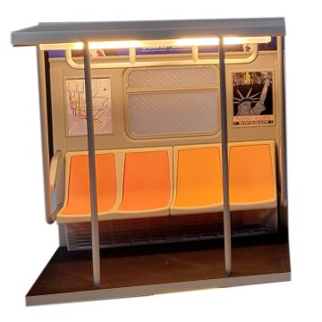 Orange Subway Seats Lamp