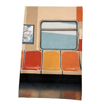 R46 Orange Seats Kitchen Towel