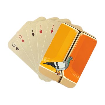 R46 Orange Seats Playing Cards