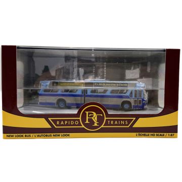 HO 1/87 New Look Bus (Deluxe): New York MTA - Blue: #8854 with ads