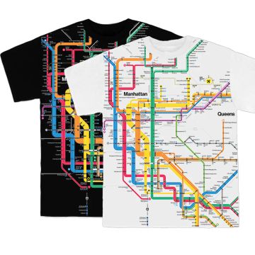 Adult NYC Subway Diagram Map T-Shirt