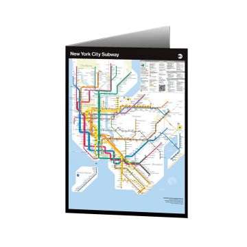 NYC Subway Diagram Map Notecard
