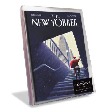 Box Set of 8 Seasonal Delivery Subway Santa Holiday Cards