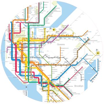 NYC Subway Diagram Map Jar Opener