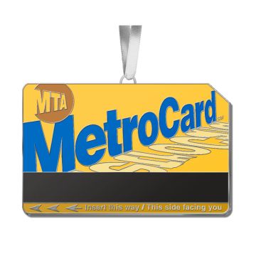 Metal MetroCard Ornament