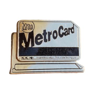 Sliding MetroCard Pin