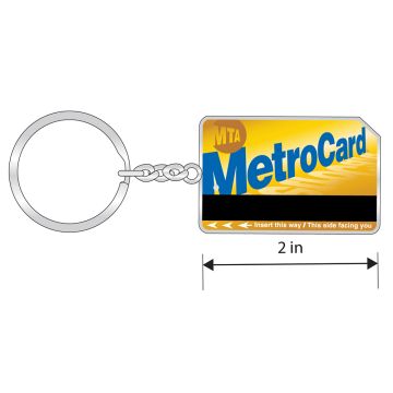 MetroCard Rectangular Keyring