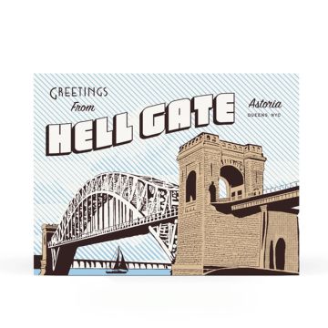 Hell Gate Bridge Notecard