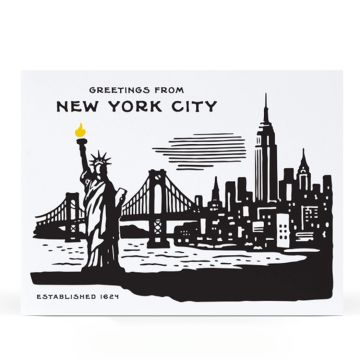 Greetings From New York City Notecard