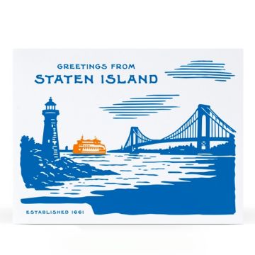 Greetings From Staten Island Notecard