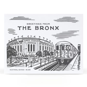 Greetings From The Bronx Notecard