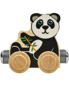 Wood NameTrains Precious Panda