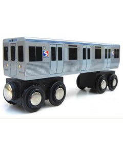 SEPTA M4 Rapid Transit Car Wooden Train
