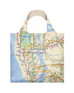 Reusable NYC Subway Map Shopping Bag