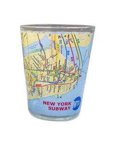 NYC Subway Map Shotglass