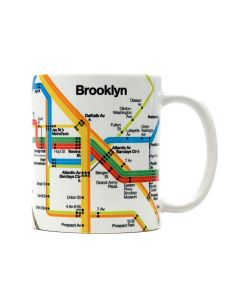 White Vignelli Diagram Brooklyn Mug