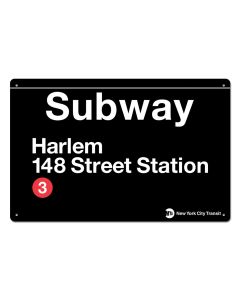 Harlem / 145th Street Small Metal Sign