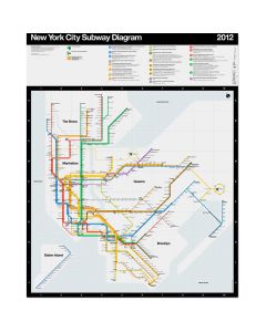 Limited Signed Vignelli 2012 NYC Subway Diagram Print