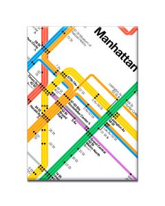 White Vignelli Manhattan Magnet