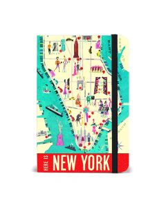 Here is New York Map Small Notebook