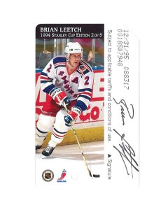 Brian Leetch Signed MetroCard (Single)